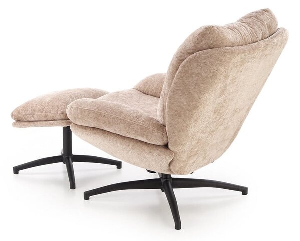 Designerski fotel do salonu beż | Umeblowana.com
