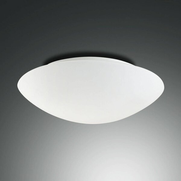 Fabas Luce Lampa sufitowa Pandora, możliwość ściemniania, biały / opal, salon / jadalnia, szkło