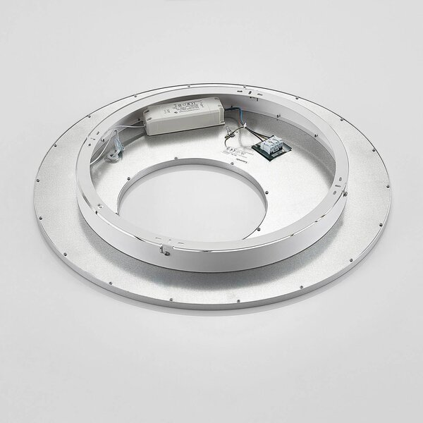 Lampa sufitowa LED Durun Lucande, możliwość ściemniania, aluminiowy / szary / cynkowy, kuchnia, tworzywo sztuczne, nowoczesny