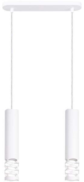 Sollux Sollux SL.1692 - Żyrandol na lince LIRO 2xGU10/10W/230V biały SLX1492