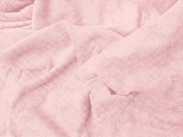 Prześcieradło frotte EXCLUSIVE jasnoróżowe 90 x 200 cm