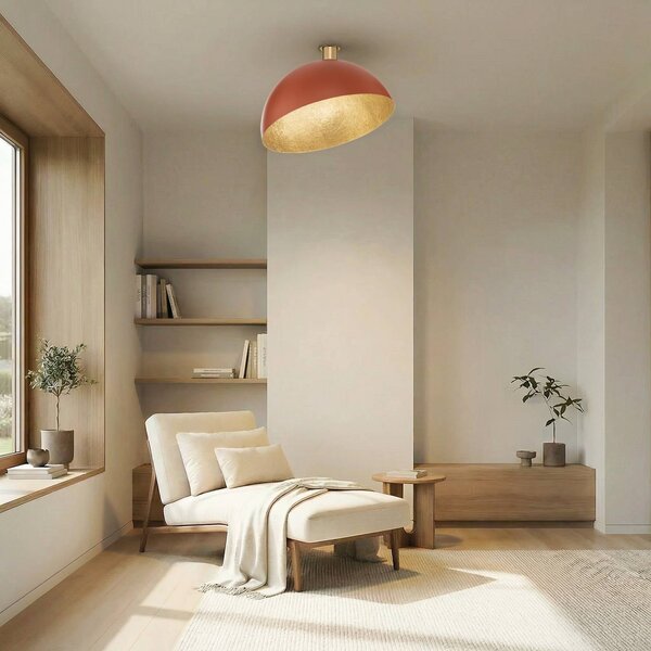 Lampa sufitowa Sfera SIGMA, możliwość ściemniania, czerwony, salon / jadalnia, metal