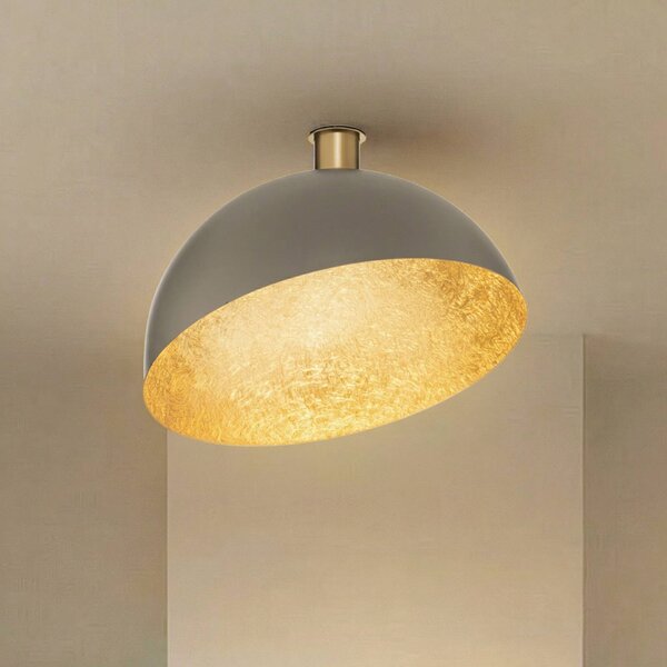 Lampa sufitowa Sfera SIGMA, możliwość ściemniania, aluminiowy / szary / cynkowy, salon / jadalnia, metal