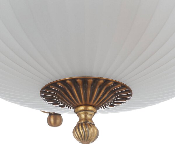 ORION Lampa sufitowa Rocca, możliwość ściemniania, brązowy / mosiężny, salon / jadalnia, metal, antyczny
