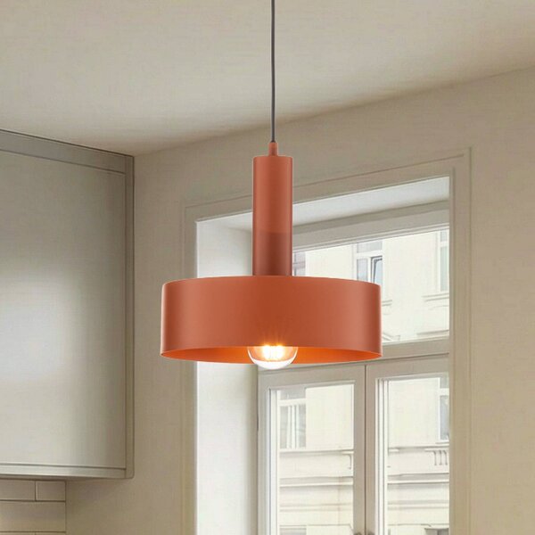 Lampa wisząca Vitrum round SIGMA, możliwość ściemniania, czerwony, salon / jadalnia, metal, nowoczesny