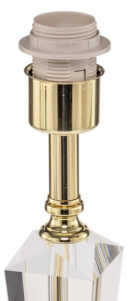 ORION Lampa stołowa Veronique, kremowy / amber, salon / jadalnia, kryształ