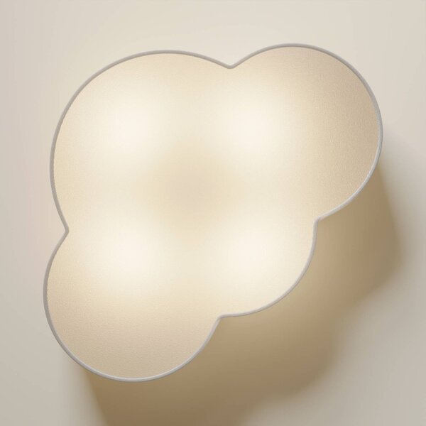 Lampa sufitowa Cloud TK Lighting, możliwość ściemniania, biały / opal, salon / jadalnia, tkanina / materiał / jedwab, młodzieżowy
