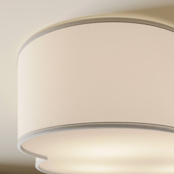 Lampa sufitowa Cloud TK Lighting, możliwość ściemniania, biały / opal, salon / jadalnia, tkanina / materiał / jedwab, młodzieżowy