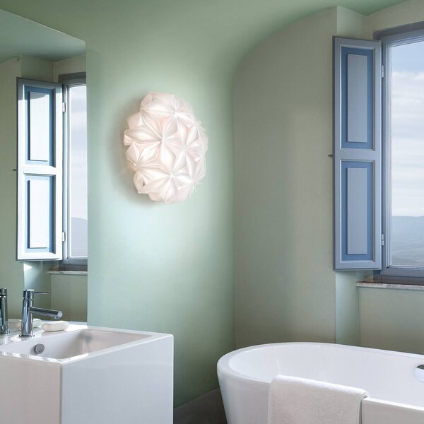 Slamp Lampa sufitowa designerska La Vie M, możliwość ściemniania, biały / opal, salon / jadalnia, tworzywo sztuczne, design