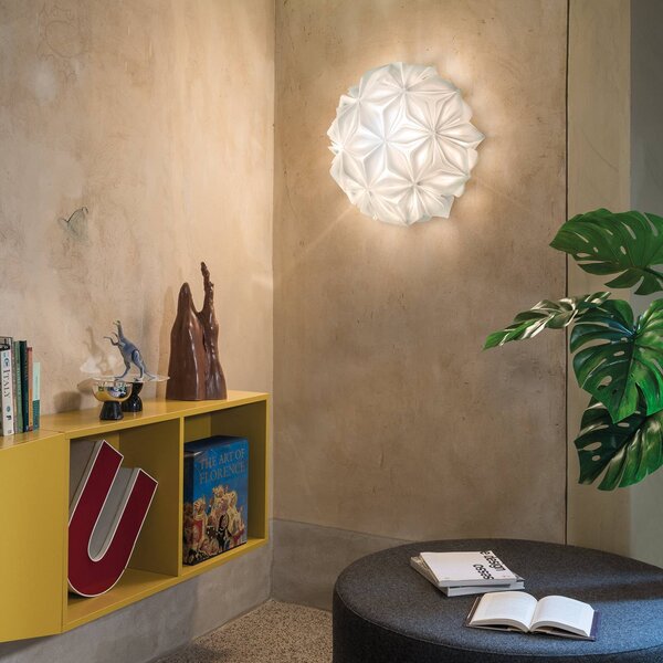 Slamp Lampa sufitowa designerska La Vie M, możliwość ściemniania, biały / opal, salon / jadalnia, tworzywo sztuczne, design