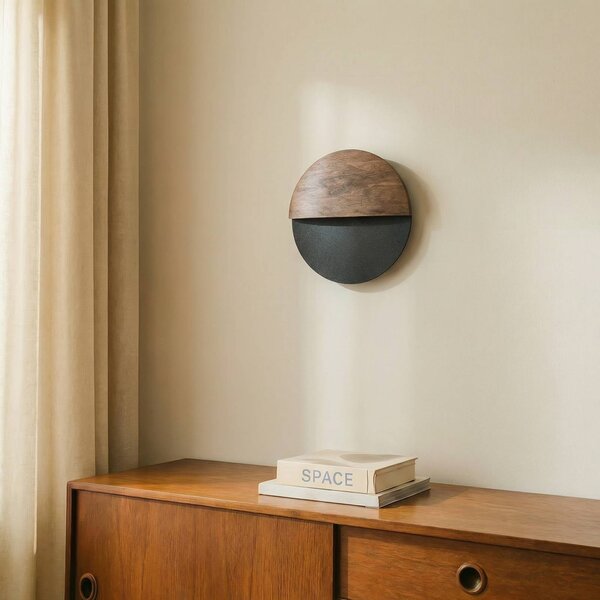 Kinkiet LED Luna S SIGMA, czarny, salon / jadalnia, metal, nowoczesny