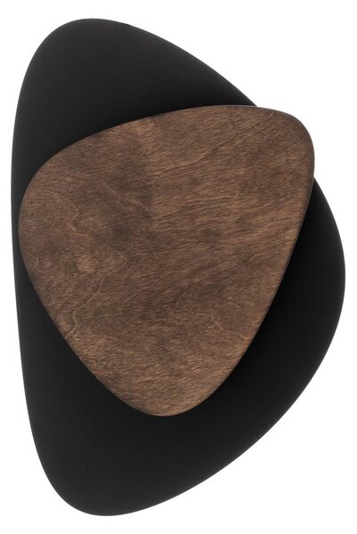 Kinkiet LED Pedra SIGMA, czarny, salon / jadalnia, metal, nowoczesny