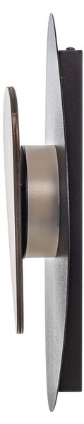Kinkiet LED Pedra SIGMA, czarny, salon / jadalnia, metal, nowoczesny