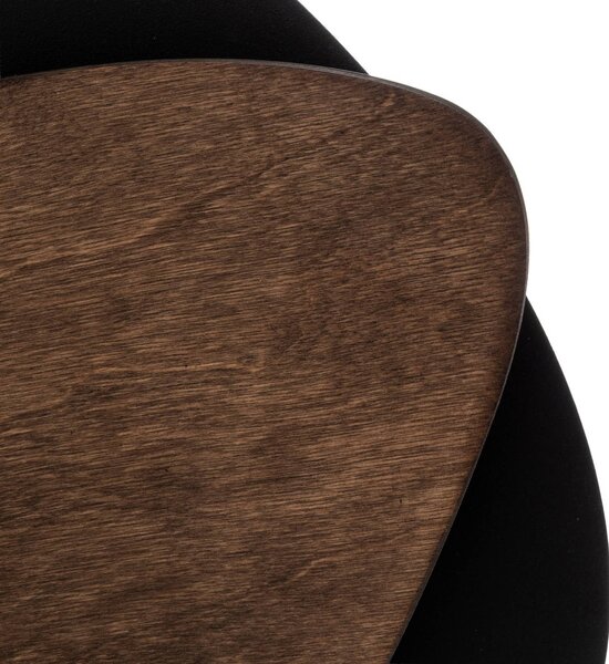 Kinkiet LED Pedra SIGMA, czarny, salon / jadalnia, metal, nowoczesny