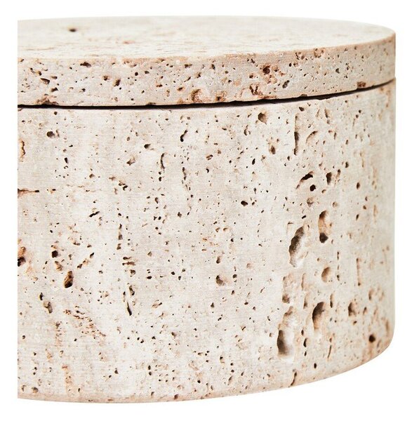Kamienny pojemnik dekoracyjny w naturalnym kolorze ø 14x8 cm Tibor – Premier Housewares