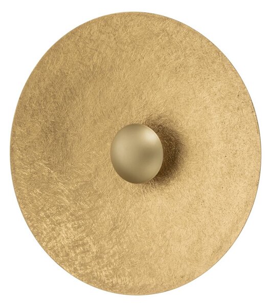 Kinkiet LED Sole M SIGMA, mosiężny / złoty, salon / jadalnia, metal