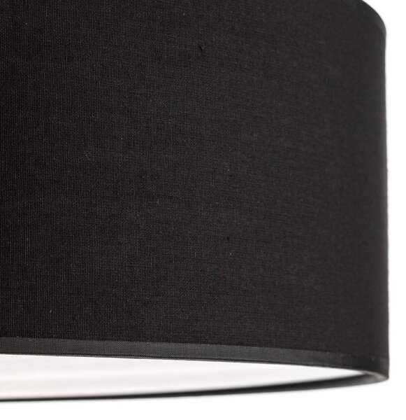 Lampa sufitowa Rondo TK Lighting, możliwość ściemniania, czarny, sypialnia, tkanina / materiał / jedwab, nowoczesny