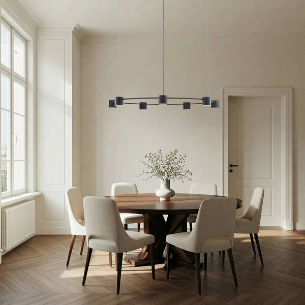 Lampa wisząca Kodo SIGMA, możliwość ściemniania, czarny, salon / jadalnia, metal, nowoczesny