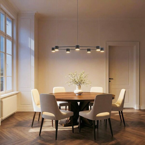 Lampa wisząca Kodo SIGMA, możliwość ściemniania, czarny, salon / jadalnia, metal, nowoczesny