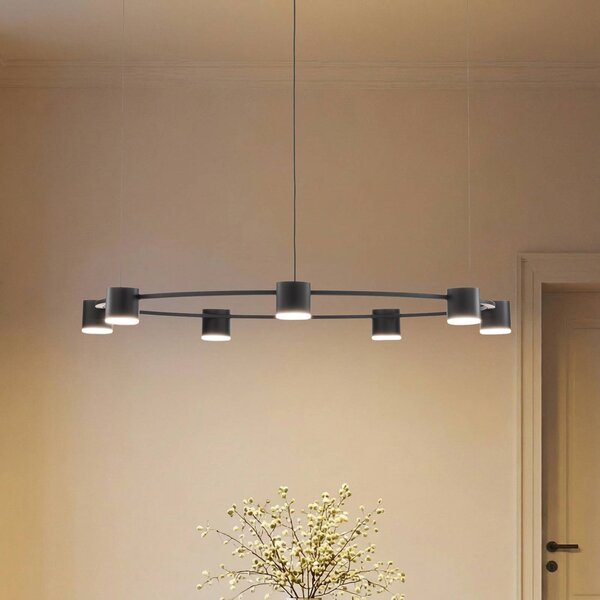 Lampa wisząca Kodo SIGMA, możliwość ściemniania, czarny, salon / jadalnia, metal, nowoczesny