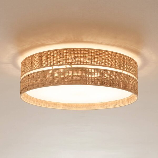 Lampa sufitowa Calma TK Lighting, możliwość ściemniania, kremowy / amber, salon / jadalnia