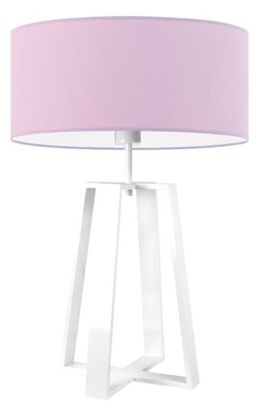 Lampka nocna na biurko lampa biurkowa LED z abażurem walec 40cm WENIS