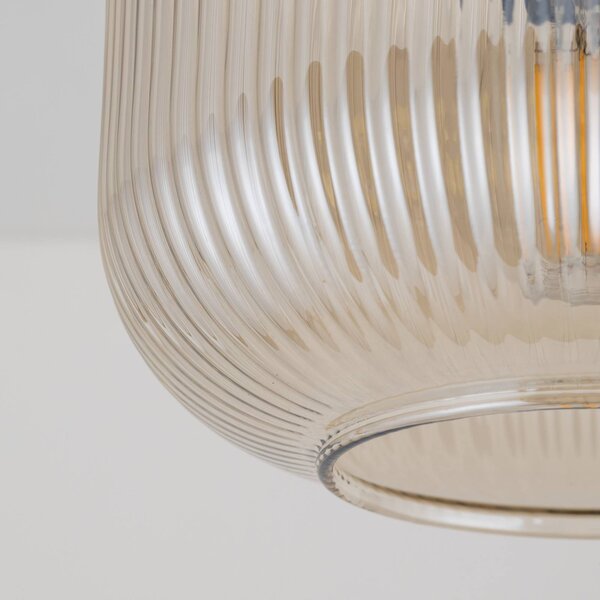 Lampa sufitowa Salvia TK Lighting, możliwość ściemniania, brązowy / rdzawy, salon / jadalnia, szkło