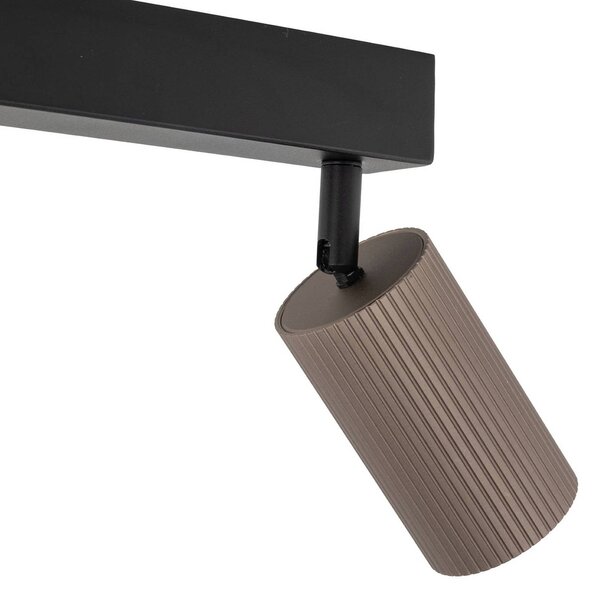 Reflektor sufitowy Tune, 2-punktowa, brązowy, metalowy, długość 44 cm Tune TK Lighting, możliwość ściemniania, brązowy / rdzawy, salon / jadalnia, aluminium
