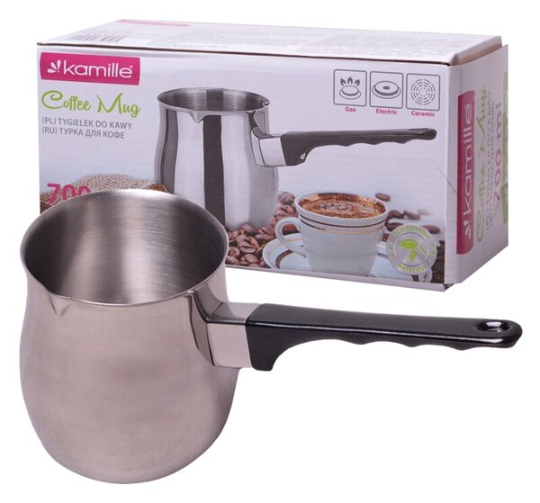 Stalowy tygielek do kawy po turecku 700ML garnek KAMILLE