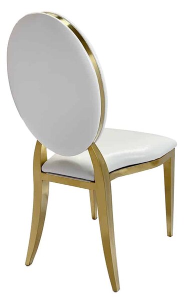 Krzesło weselne amerykańskie Glamour O-back 2in1