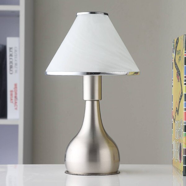 Lampa stołowa Ellen Lindby, biały / opal, sypialnia, metal, nowoczesny