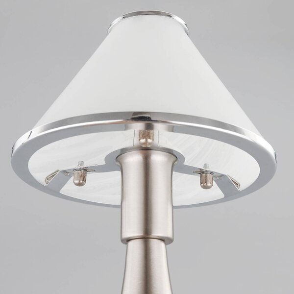 Lampa stołowa Ellen Lindby, biały / opal, sypialnia, metal, nowoczesny