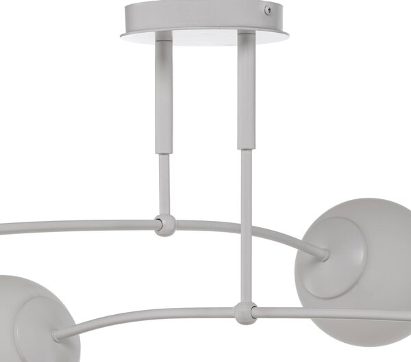 Lampa sufitowa Pregos 4 EMIBIG LIGHTING, możliwość ściemniania, biały / opal, przedpokój, metal, nowoczesny