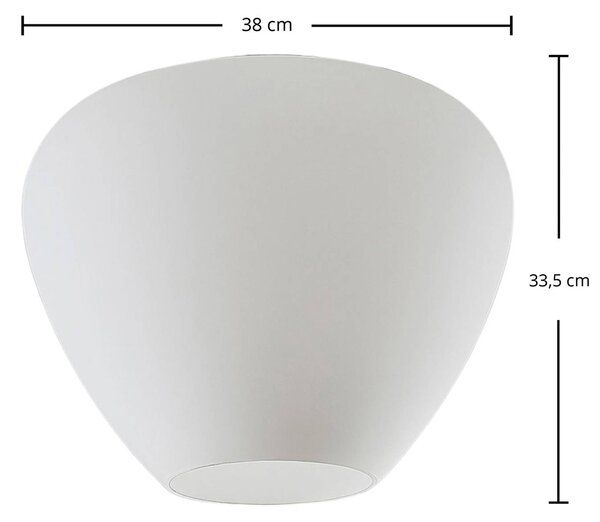 Lampa sufitowa Bibiane Lindby, możliwość ściemniania, biały / opal, salon / jadalnia, szkło, nowoczesny