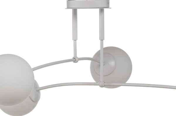 Lampa sufitowa Pregos 4 EMIBIG LIGHTING, możliwość ściemniania, biały / opal, przedpokój, metal, nowoczesny