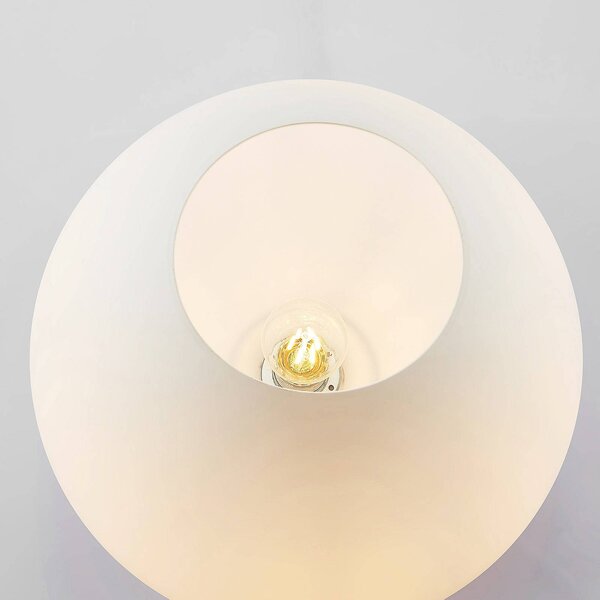 Lampa sufitowa Bibiane Lindby, możliwość ściemniania, biały / opal, salon / jadalnia, szkło, nowoczesny