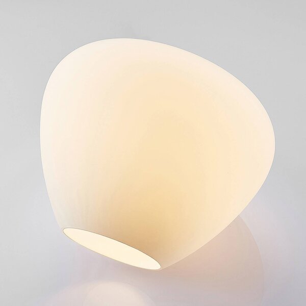 Lampa sufitowa Bibiane Lindby, możliwość ściemniania, biały / opal, salon / jadalnia, szkło, nowoczesny