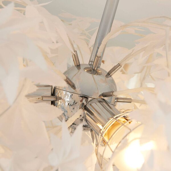 Lampa sufitowa Maple Lindby, możliwość ściemniania, biały / opal, salon / jadalnia, tworzywo sztuczne, nowoczesny