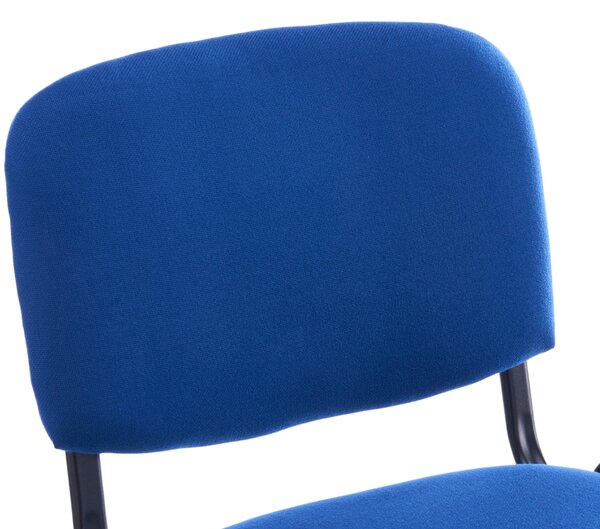 Krzesło konferencyjne tapicerowane ISO - kolor niebieski