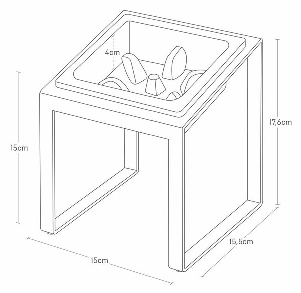 Miska ze stojakiem dla czworonoga ceramiczna Nooks – YAMAZAKI