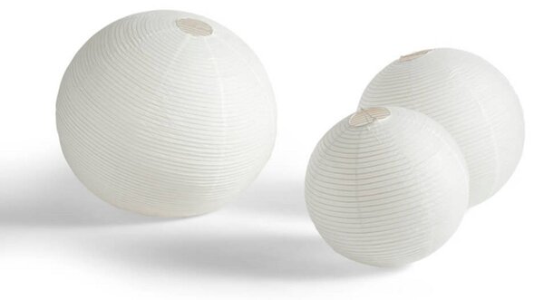 HAY Klosz Paper Shade, Ø 80 cm, biały – bez zestawu przewodów Shade, biały / opal, salon / jadalnia, papier / lunolit / lunopal, skandynawski