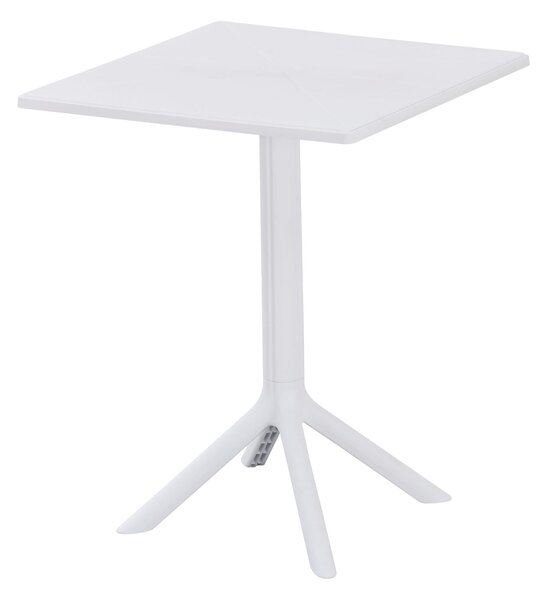 Stolik ogrodowy Solo PP stół zewnętrzny 60x60cm - biały
