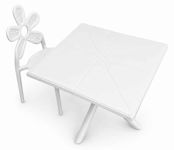 Stolik dziecięcy Solo Mini stół dla dzieci 60x60cm - biały