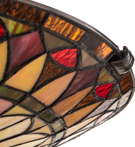 Elstead Lampa sufitowa tiffany West End, możliwość ściemniania, multikolor, salon / jadalnia, metal, tiffany