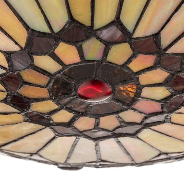 Elstead Lampa sufitowa tiffany West End, możliwość ściemniania, multikolor, salon / jadalnia, metal, tiffany