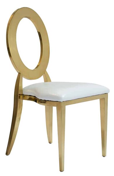 Krzesło weselne amerykańskie Glamour O-back 2in1