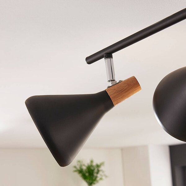 Lampa sufitowa Lindby Arina, 68 cm, czarna, 4-punktowa, E14 Arina Lindby, możliwość ściemniania, czarny, sypialnia, metal, nowoczesny