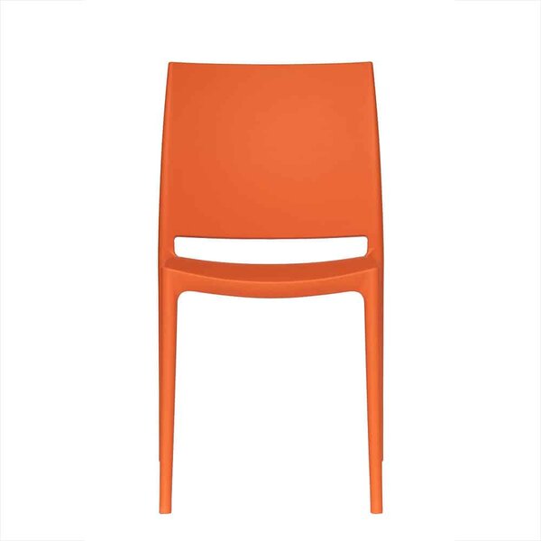 Krzesło konferencyjne biurowe REST - kolor pomarańczowy