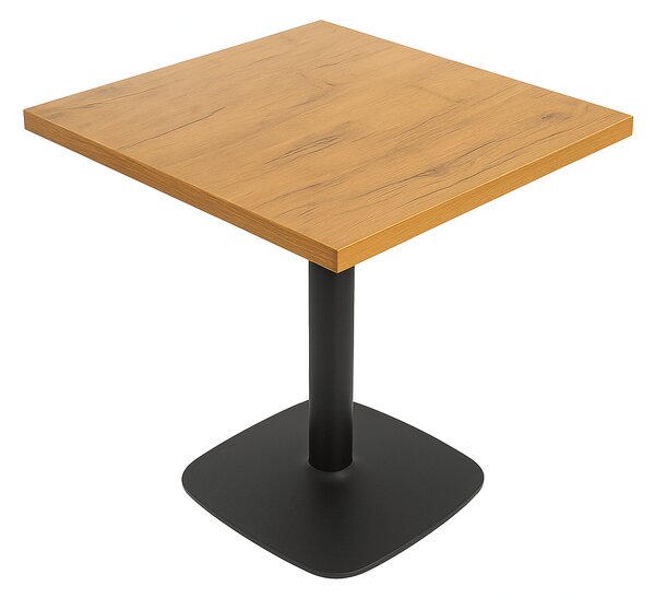 Stolik kawiarniany 68x68x3,6 dąb lancelot podstawa 0966-ARP