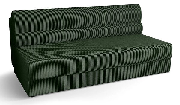 Zielona rozkładana sofa z pojemnikiem D7-B01